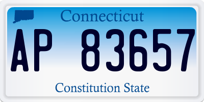 CT license plate AP83657