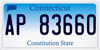 CT license plate AP83660