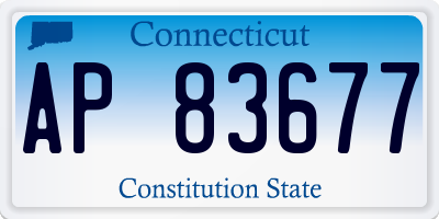 CT license plate AP83677