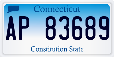 CT license plate AP83689