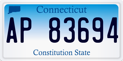 CT license plate AP83694