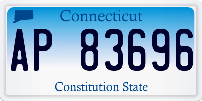 CT license plate AP83696