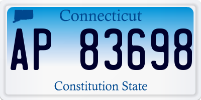 CT license plate AP83698