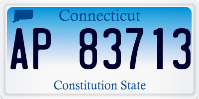 CT license plate AP83713