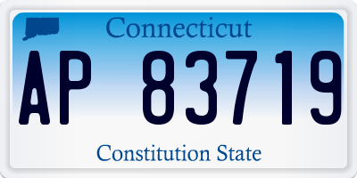 CT license plate AP83719