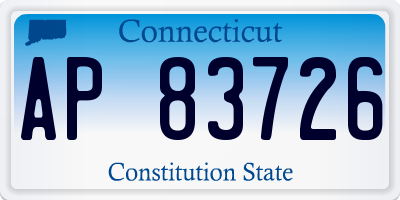 CT license plate AP83726