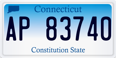 CT license plate AP83740