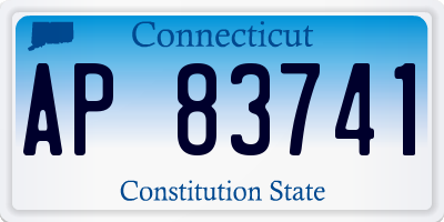 CT license plate AP83741