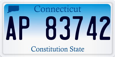 CT license plate AP83742