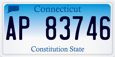 CT license plate AP83746