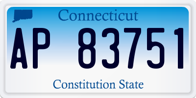 CT license plate AP83751