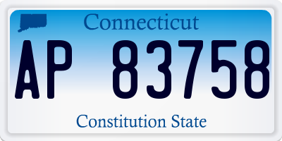 CT license plate AP83758