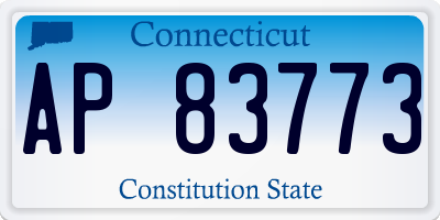 CT license plate AP83773