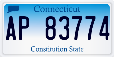 CT license plate AP83774