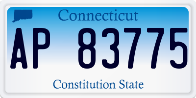 CT license plate AP83775
