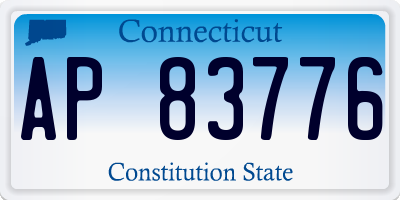 CT license plate AP83776