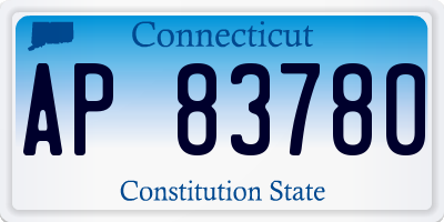 CT license plate AP83780
