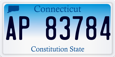 CT license plate AP83784