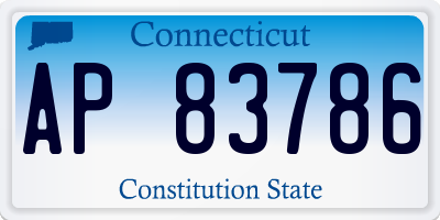 CT license plate AP83786