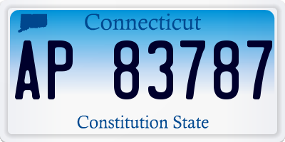 CT license plate AP83787
