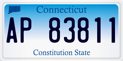CT license plate AP83811