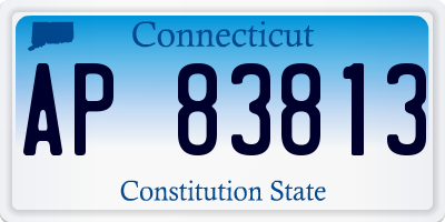 CT license plate AP83813