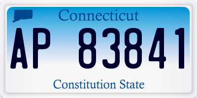 CT license plate AP83841