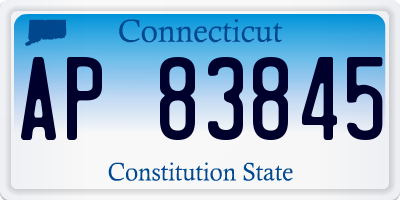 CT license plate AP83845