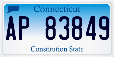 CT license plate AP83849
