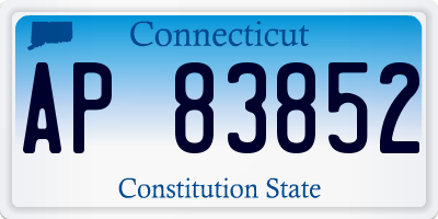 CT license plate AP83852