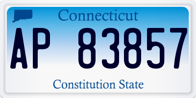CT license plate AP83857