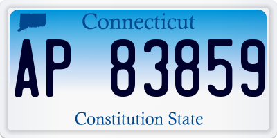 CT license plate AP83859