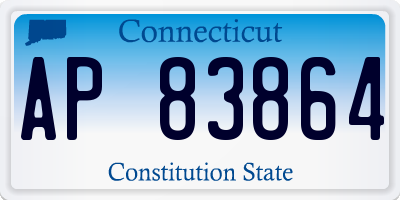 CT license plate AP83864