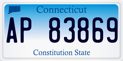 CT license plate AP83869