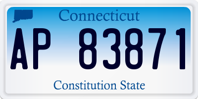 CT license plate AP83871