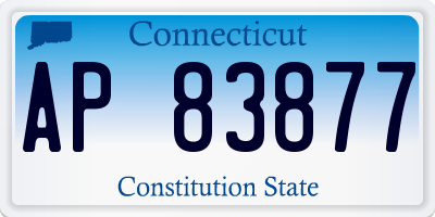 CT license plate AP83877