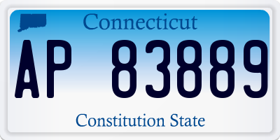 CT license plate AP83889
