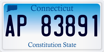 CT license plate AP83891
