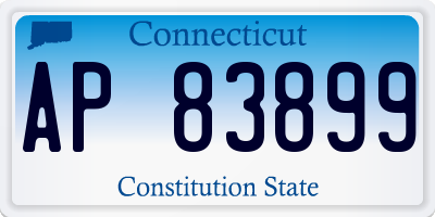CT license plate AP83899