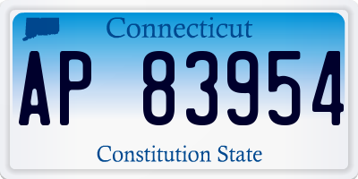 CT license plate AP83954