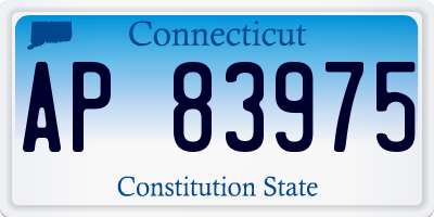CT license plate AP83975