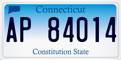 CT license plate AP84014