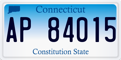CT license plate AP84015