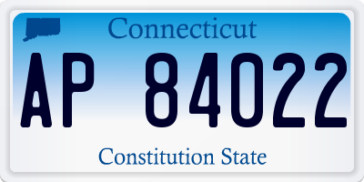 CT license plate AP84022