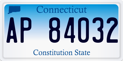 CT license plate AP84032