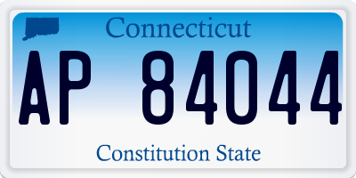 CT license plate AP84044