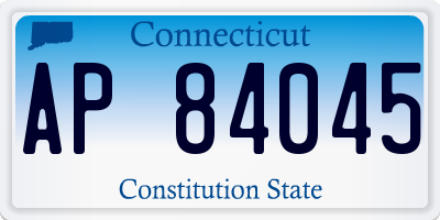 CT license plate AP84045