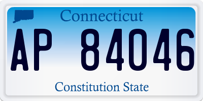 CT license plate AP84046
