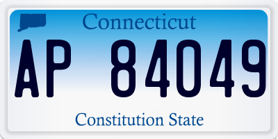 CT license plate AP84049