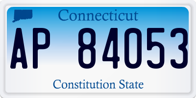 CT license plate AP84053